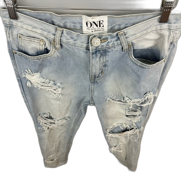 ONE By One Teaspoon Awesome Baggies Distressed Boyfriend Denim Jeans Size 26 - Picture 14 of 16